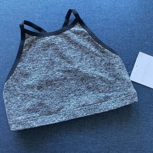 Beyond Yoga heather grey halter bralette NWT!!